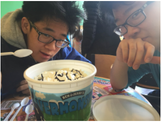 20 scoops of Ben and Jerry's ice cream stands in the way of these Lance Staff Reporters conquering the Vermonster