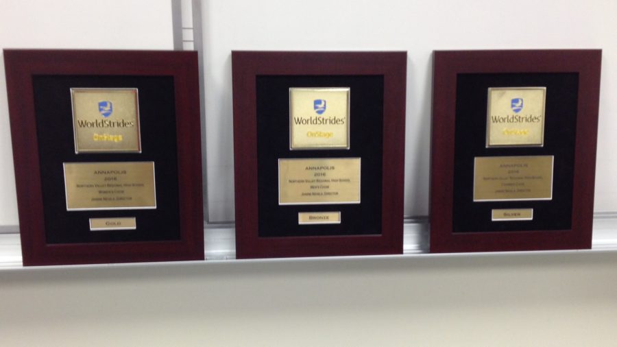 Awards from the 2016 music trip to Annapolis