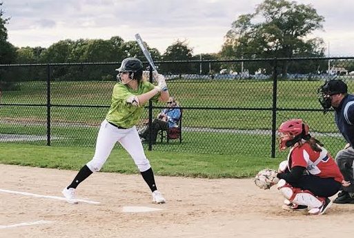 Kristen Brown up at bat.