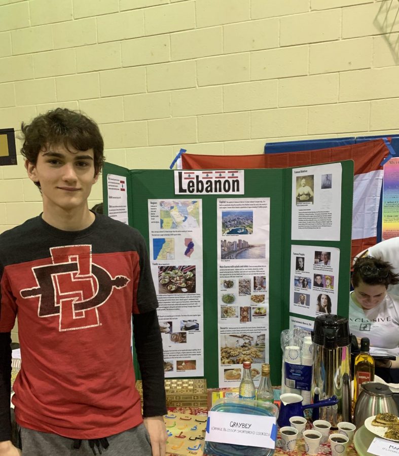 Joseph LaVine, senior, Lebanon: My country is smaller than most states, as its smaller than New Jersey, in both population and size, but I think my favorite thing about Lebanon is just the food, because there is so much food that’s just so unique, and I pretty much live off of the food whenever I eat.