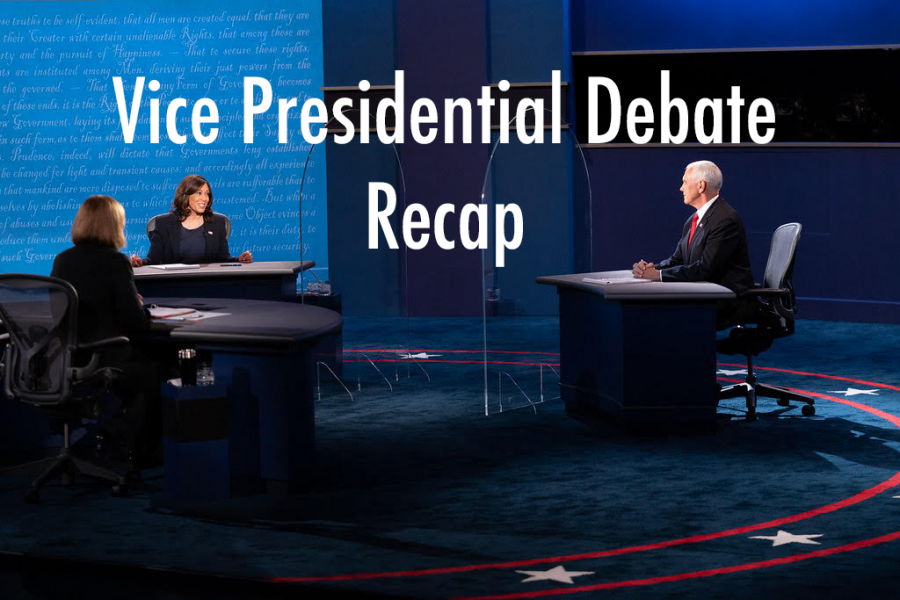 Kamala+Harris+and+Mike+Pence+take+the+stage+to+debate.