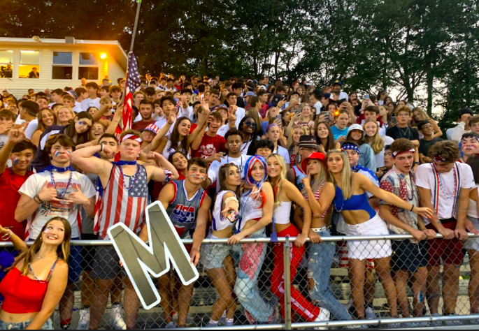 The student section at the first home football game of the year on September 3. 