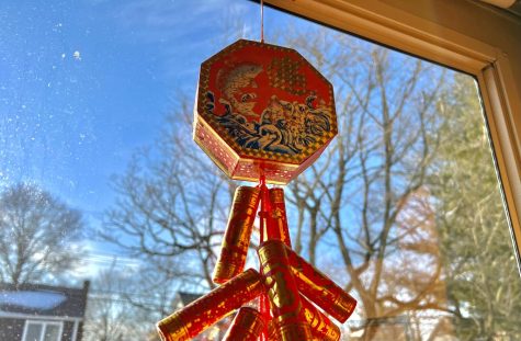 Firecrackers are a common Lunar New Year decoration.