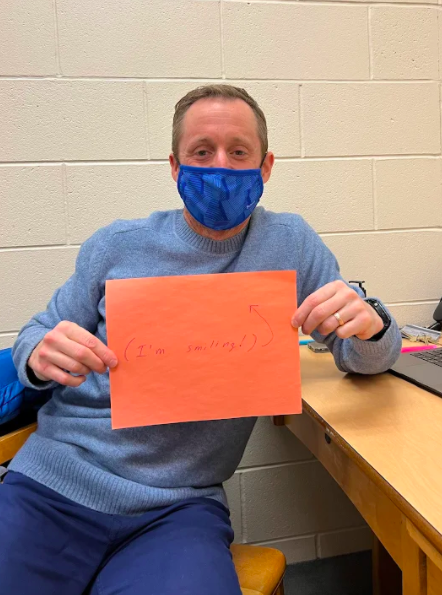 Mr. Paul Capuzzo, teacher: “I’ll probably teach without a mask, but I think maybe when I’m walking through crowded hallways, I’ll just keep a mask on just to be safe.  I hope everybody stays healthy.”