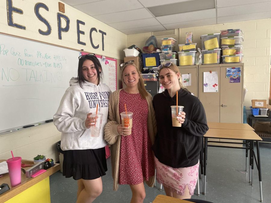 Zoe Ottomanelli and Lily Corso swapped with child development teacher Amy Weir. 