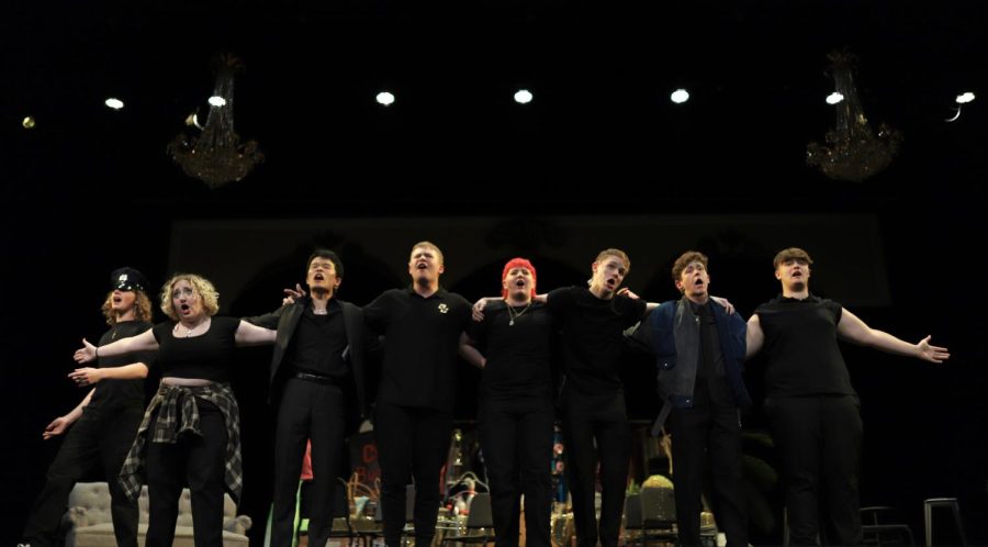 Performers during their West Side Story performance