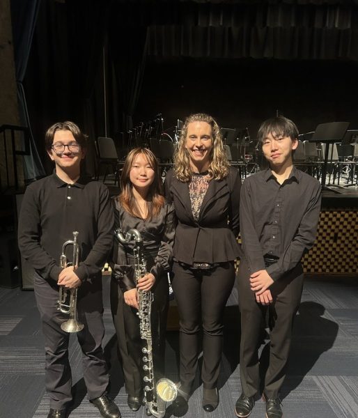 Pictured above from left to right: Luca Evangelista, Jessie Cho, Amy Wilcox, and Bohyun Ahn