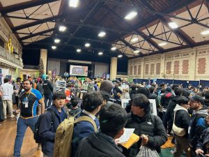 The first moments walking into the Garden State Esports' tornament. The bustling crowd, the loud cheering and excitement of video games made it an exciting atmosphere.