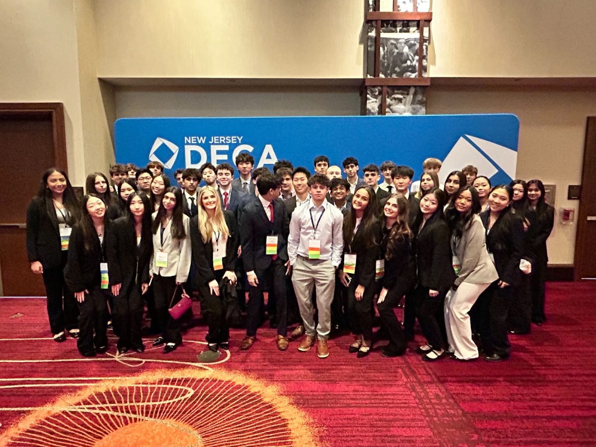 NVOT DECA participants pose for a picture at the State Leadership Conference